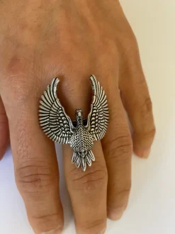 Bague Aigle Argentée