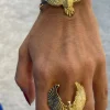 Bague Aigle dorée
