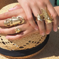 Bague Bat Dorée