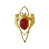 Bague Beetle Dorée Cornaline