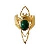 Bague Beetle Dorée Malachite