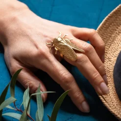 Bague Cigale Dorée