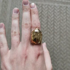 Bague Coccinelle Dorée