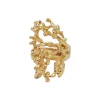 BAGUE CORAIL DOREE
