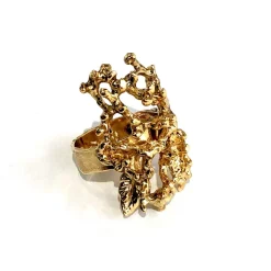 BAGUE CORAIL DOREE