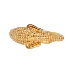 Bague Crocodile Dorée