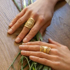 Bague Dentelle Dorée