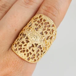 Bague Dentelle Dorée