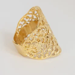 Bague Dentelle Dorée