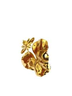Bague Double Deux Doigts Pensée Bee Dorée