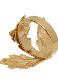 Bague Feuille d'Erable Dorée