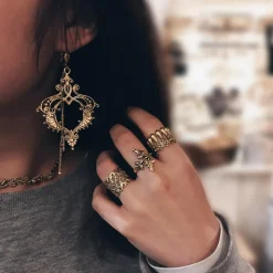 Bague Feuilles de Vigne Dorée
