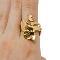 Bague Ginkgo Dorée