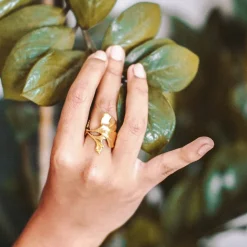 Bague Ginkgo Dorée