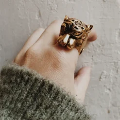 Bague Grande Panthère Dorée