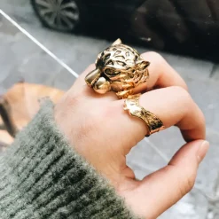 Bague Grande Panthère Dorée