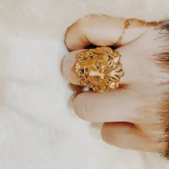 Bague Lion Dorée