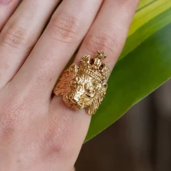 Bague Lion King Dorée