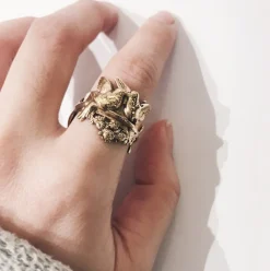 Bague Love Birds Dorée