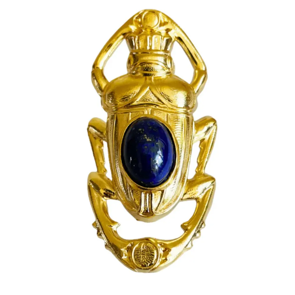 Bague Oscar Dorée Lapis Lazuli