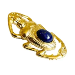 Bague Oscar Dorée Lapis Lazuli