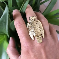 Bague Owl Dorée
