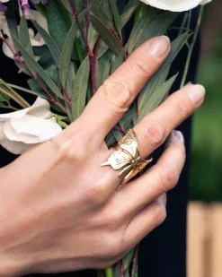 Bague Papillon Dorée