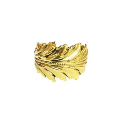 Bague Plume Coco Dorée
