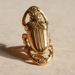 Bague Scarabée Oscar Dorée