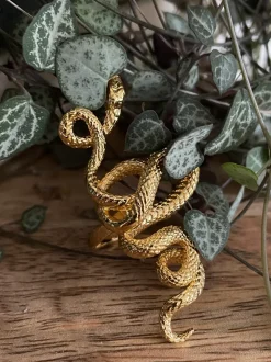 Bague Serpent Doré