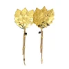 Boucles d'oreilles Austine Feuilles Dorées