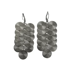 Boucles d'Oreilles Chrys Argentées