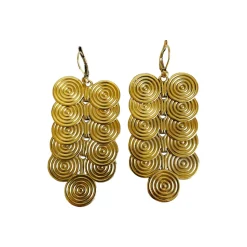 Boucles d'Oreilles Chrys Dorées