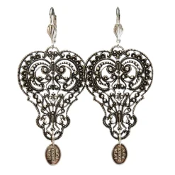 Boucles d'oreilles Cœur Filigrane