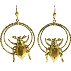 Boucles d'Oreilles Denisa Inga Dorées
