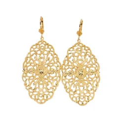 Boucles d'oreilles Dentelle New Dorées