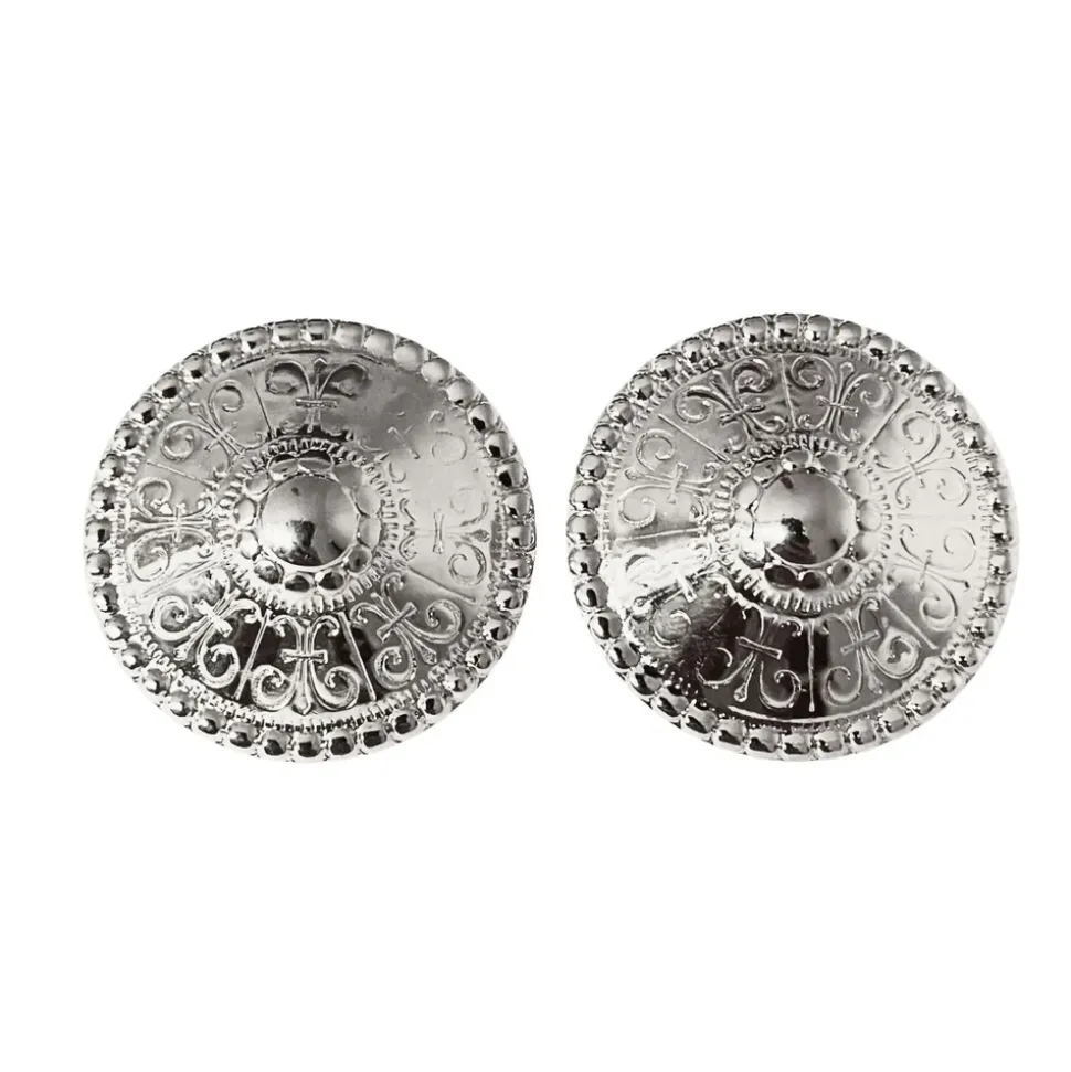 Boucles d’oreilles Dôme Argentées Clips