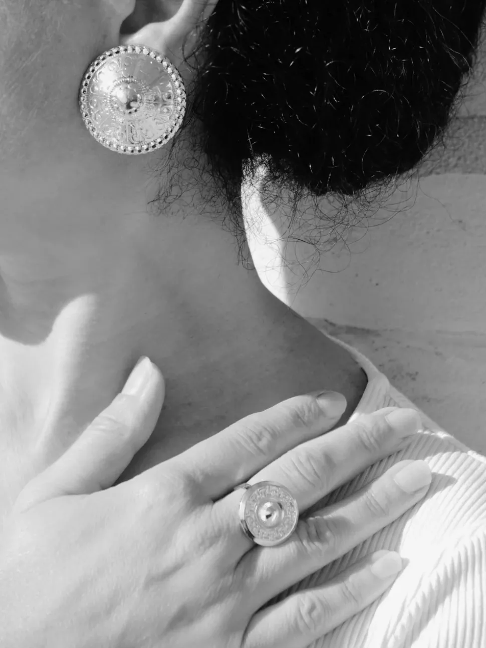 Boucles d’oreilles Dôme Argentées Clips