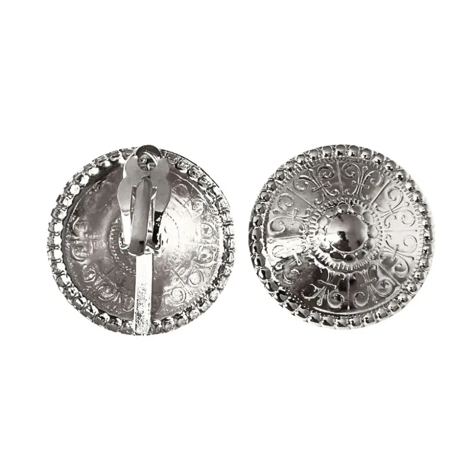 Boucles d’oreilles Dôme Argentées Clips