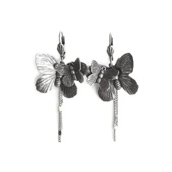 Boucles d'oreilles double papillons