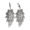 Boucles d'Oreilles Feuille de Bouleau