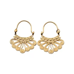 Boucles d'Oreilles Fili Celtique Dorées
