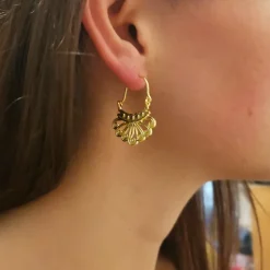 Boucles d'Oreilles Fili Celtique Dorées