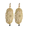 Boucles d'oreilles Filigrane Mandala Dorées