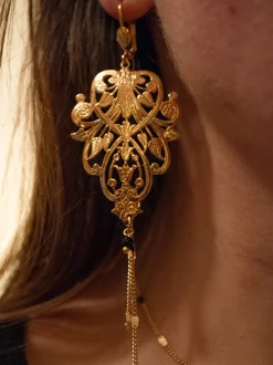 Boucles d'oreilles Filigrane Morris Dorées