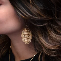 Boucles d'oreilles Filigrane Gatsby Dorées
