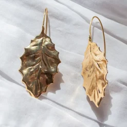Boucles d'Oreilles Flora Dorées