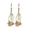 Boucles d'Oreilles GinTao dorées or fin