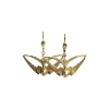 Boucles d'Oreilles Hirondelle Dorées
