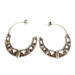 Boucles d'oreilles Indi Argentées